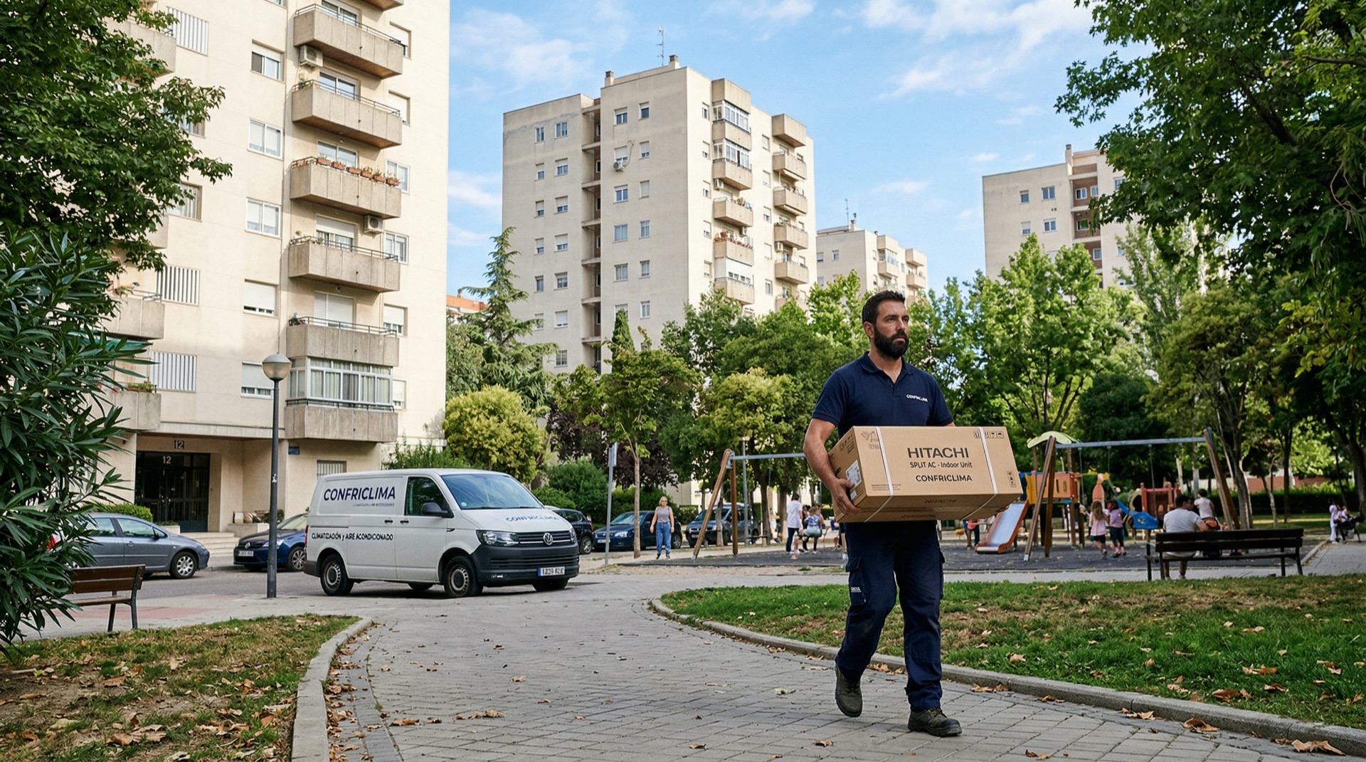 Vista de Alcorcón, zona donde Confriclima instala aire acondicionado llave en mano